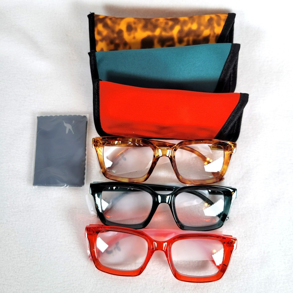 Hummingbird Womens Santa Fe Set of 3 Auto Tint Blue Light Sun Readers Bolds +3.5